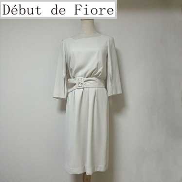 Debut de Fiore Belted Dress White - image 1