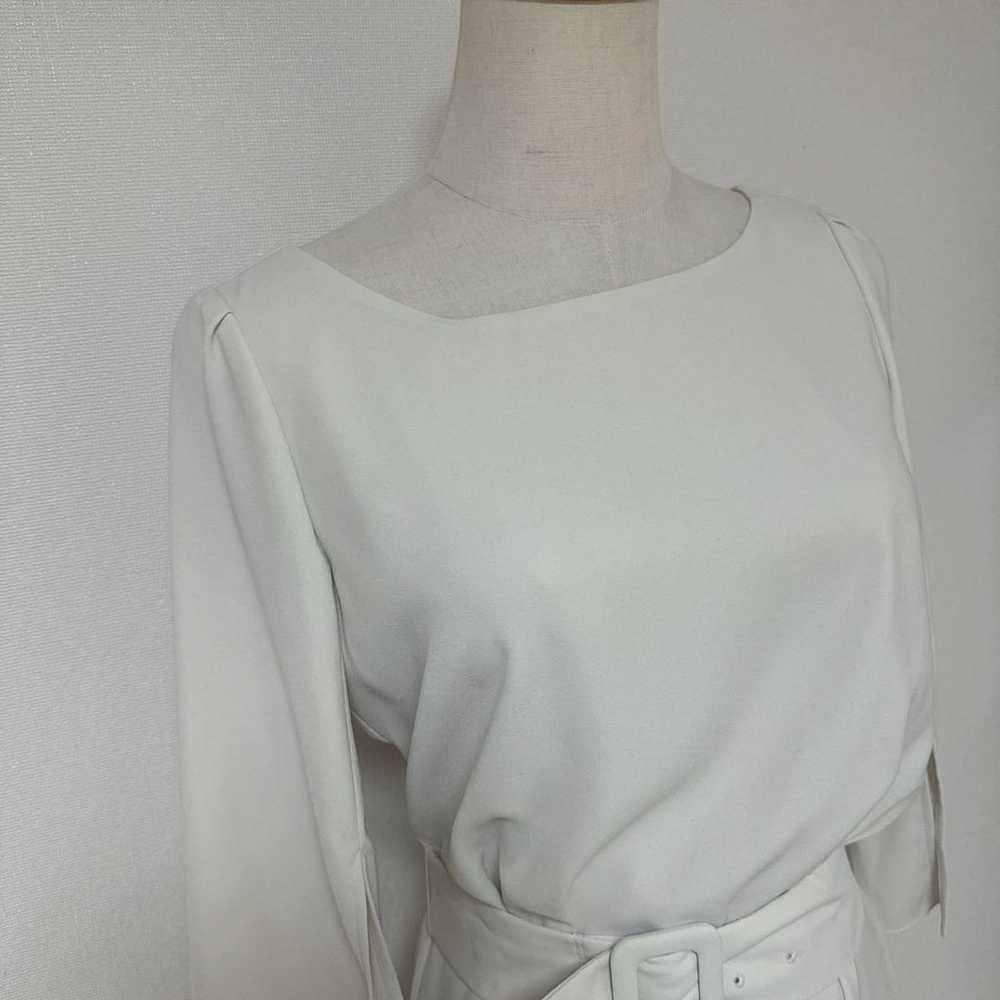 Debut de Fiore Belted Dress White - image 3