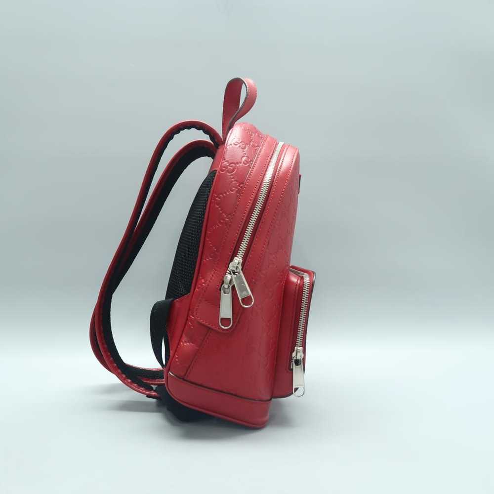 Gucci Leather backpack - image 2