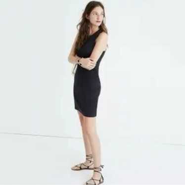 Madewell Charcoal Bodycon Ribbed Mini Dress Women… - image 1