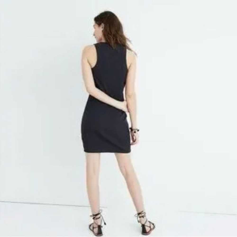 Madewell Charcoal Bodycon Ribbed Mini Dress Women… - image 8