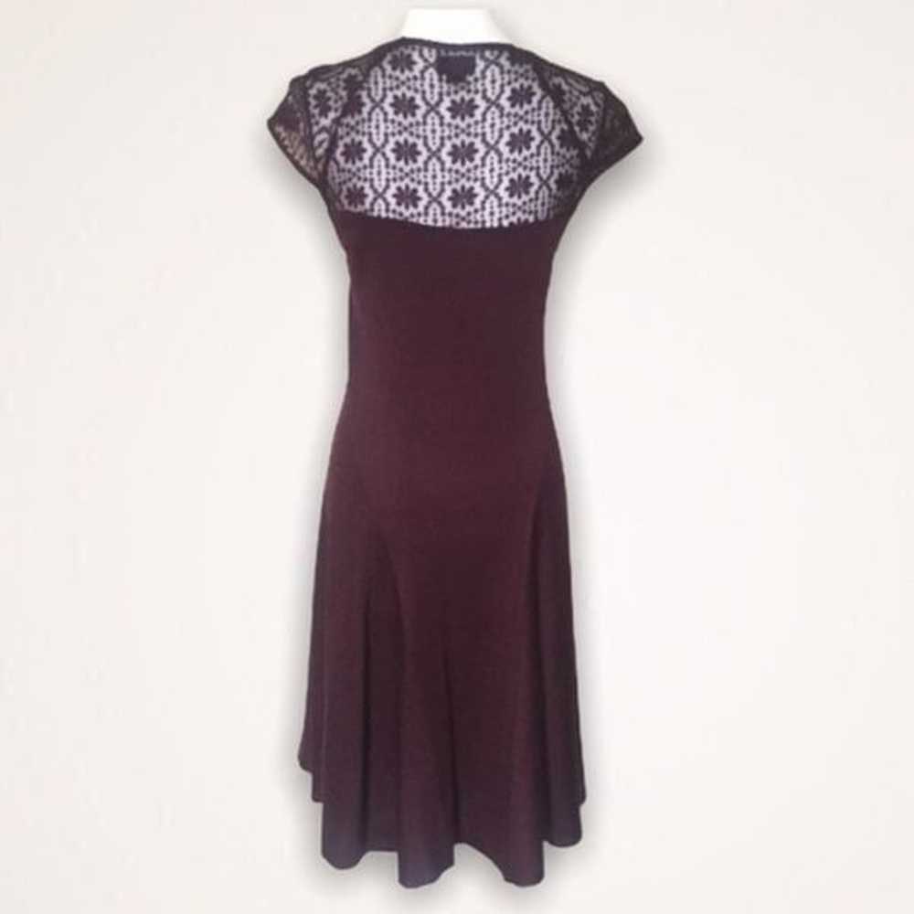 Anthropologie Deletta Lace Burgundy Dress - image 1