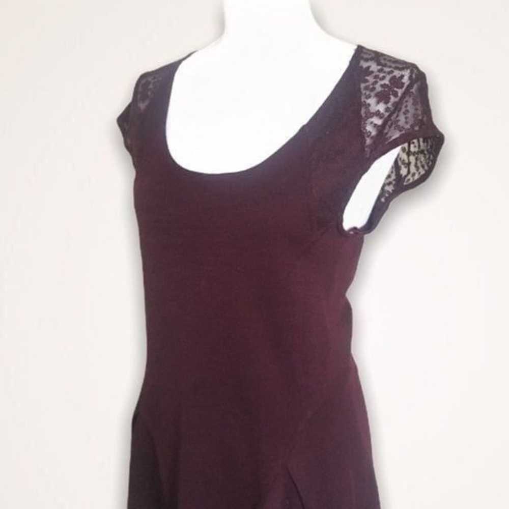 Anthropologie Deletta Lace Burgundy Dress - image 6