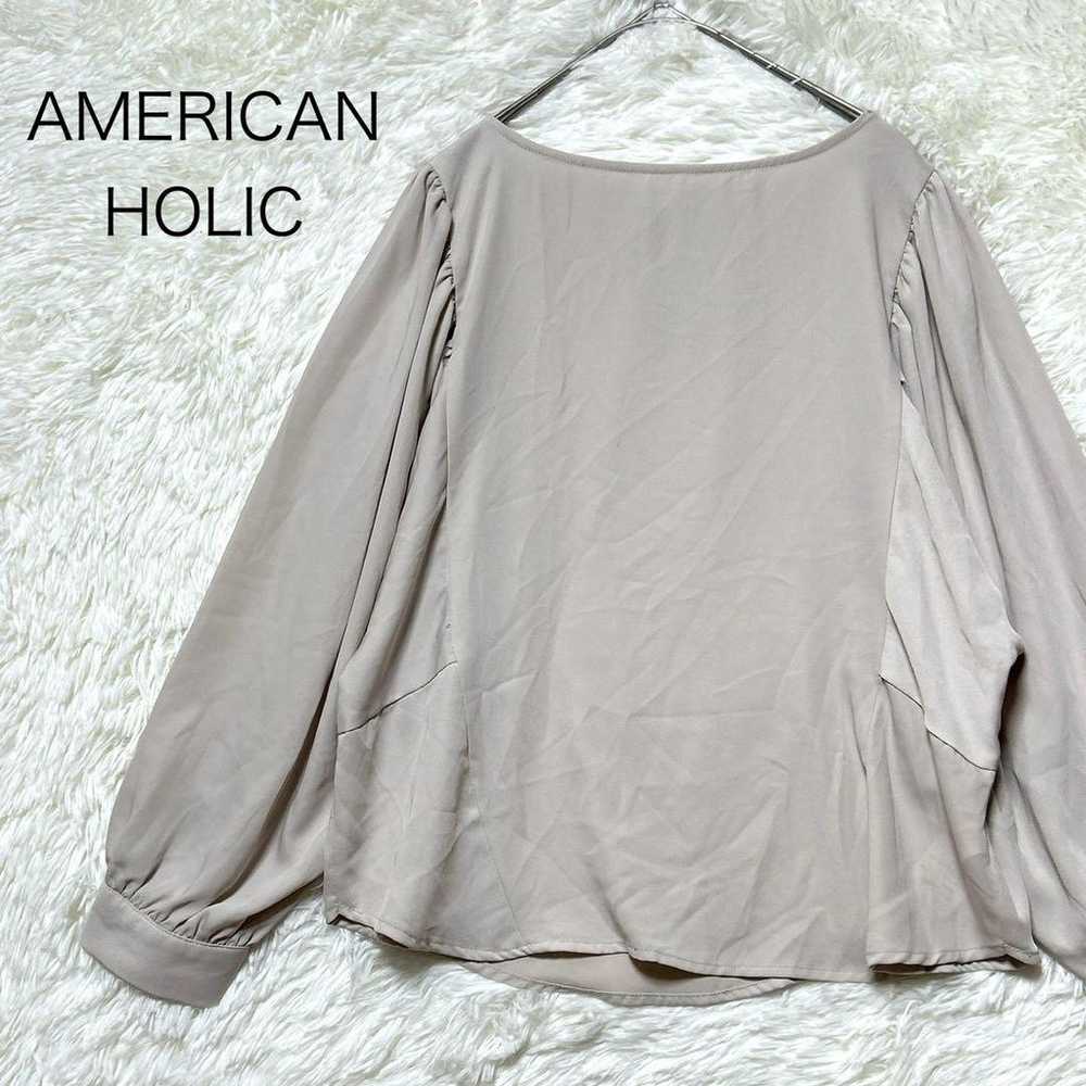 American Holic F Ivory Tunic Balloon Sleeve Plain - image 1