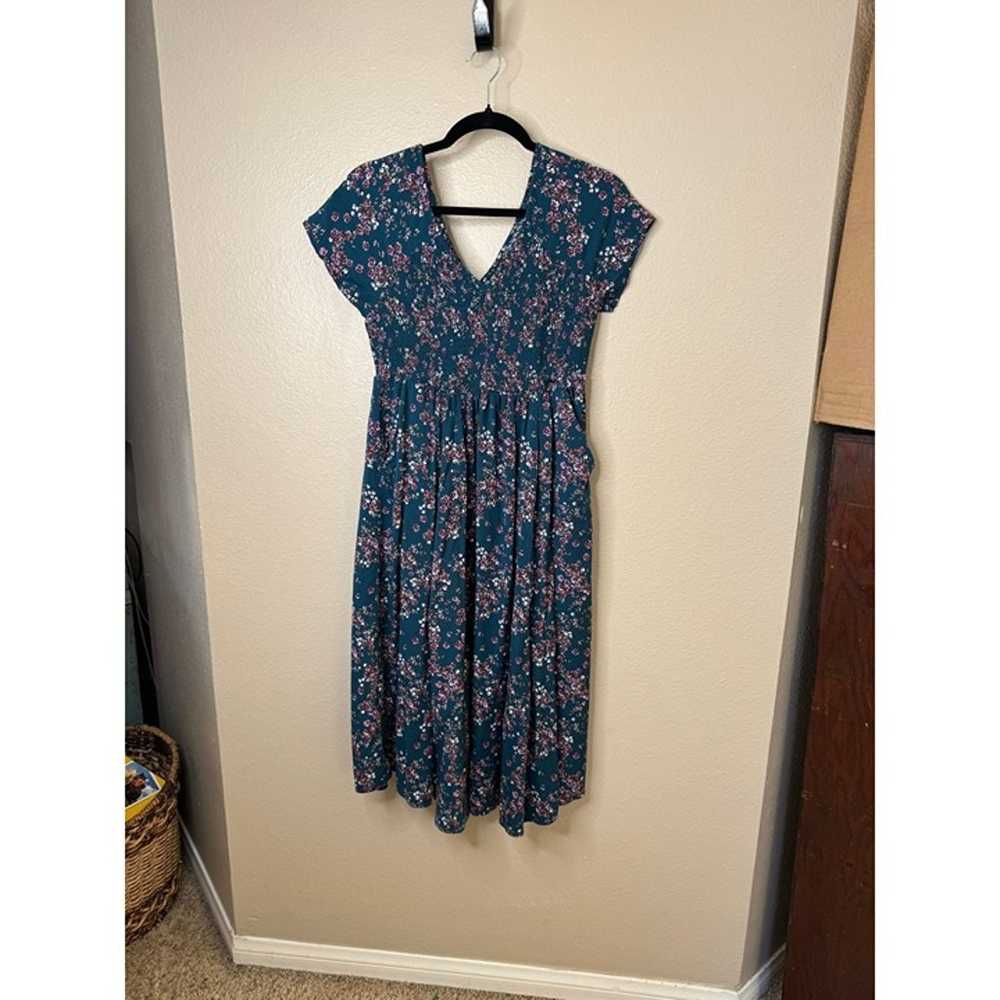 Torrid Women's Blue Dress Size 0 Short sleeve Mid… - image 1