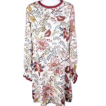 Chelsea28 Cream Red Floral Women Dresses L