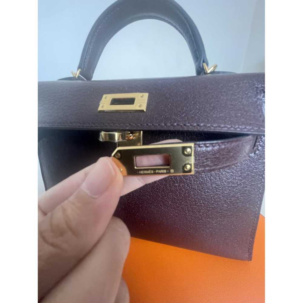 Hermès Kelly Mini leather handbag - image 10