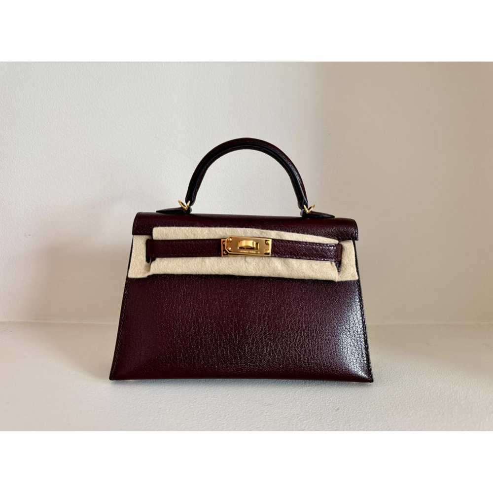 Hermès Kelly Mini leather handbag - image 3