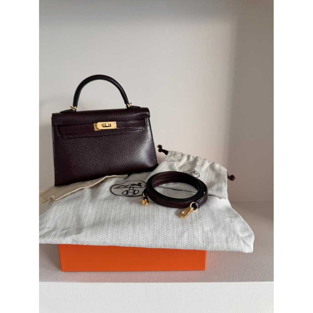 Hermès Kelly Mini leather handbag - image 8