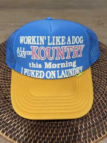 Kapital Kapital Workin’ Like A Dog Trucker Hat -Bl