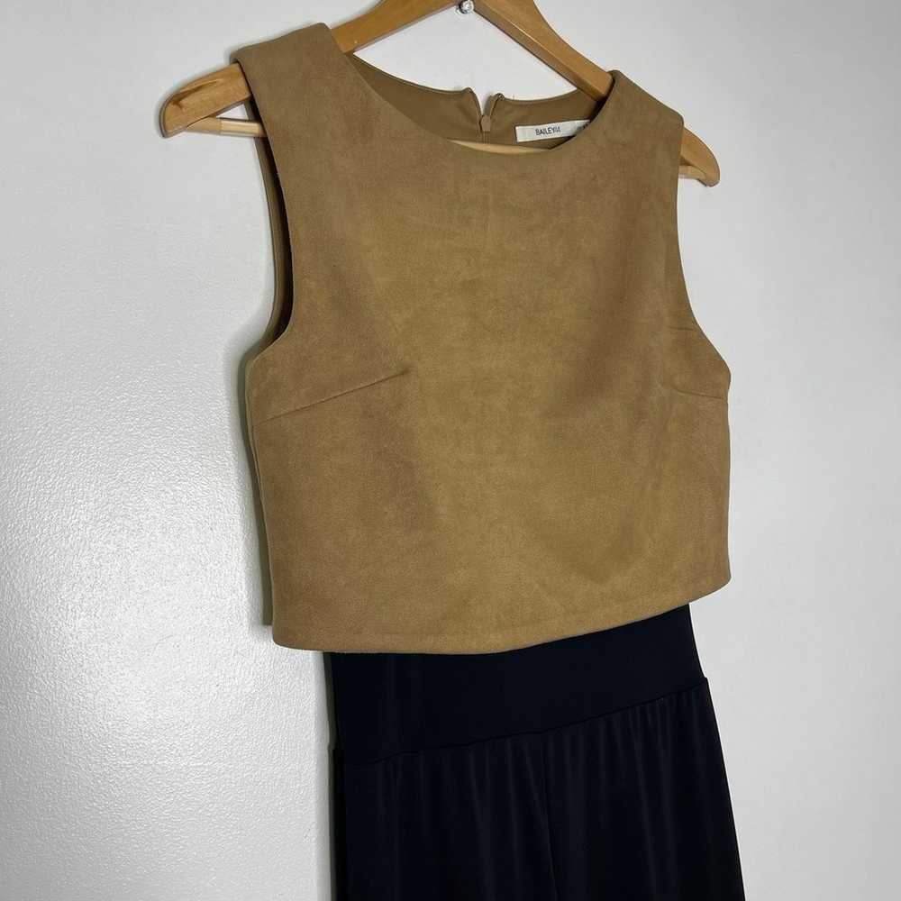 Bailey44 Color Block Overlay Crop Top Wide Leg Ju… - image 5