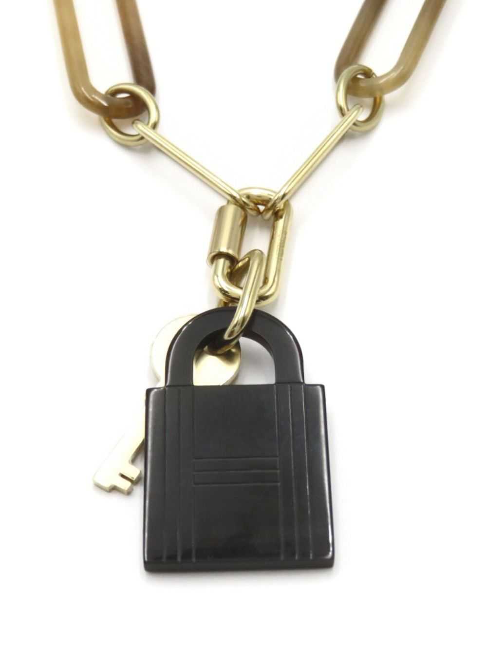 Hermès Pre-Owned 2010s padlock pendant necklace -… - image 2