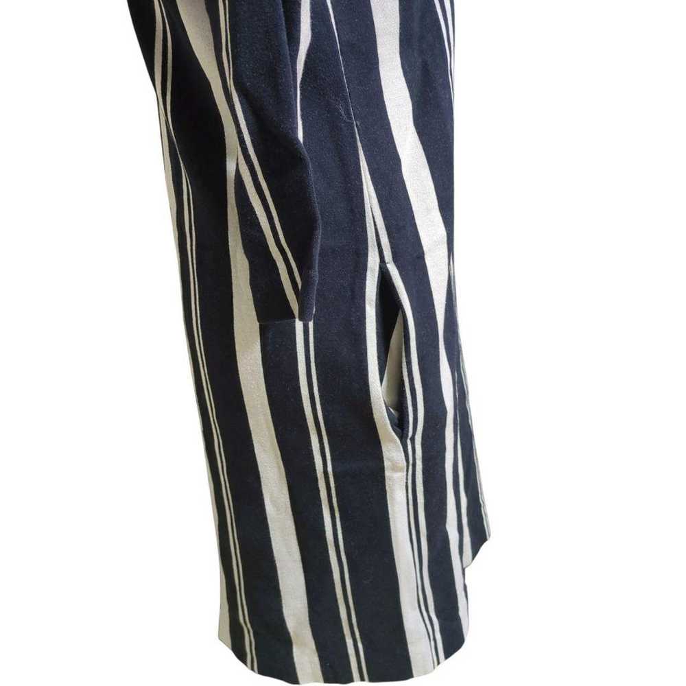 MAX&Co. Stripe Dress Size S Navy × White Spring S… - image 6