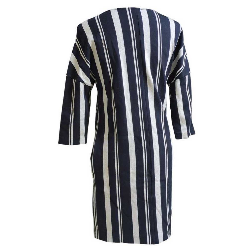 MAX&Co. Stripe Dress Size S Navy × White Spring S… - image 7