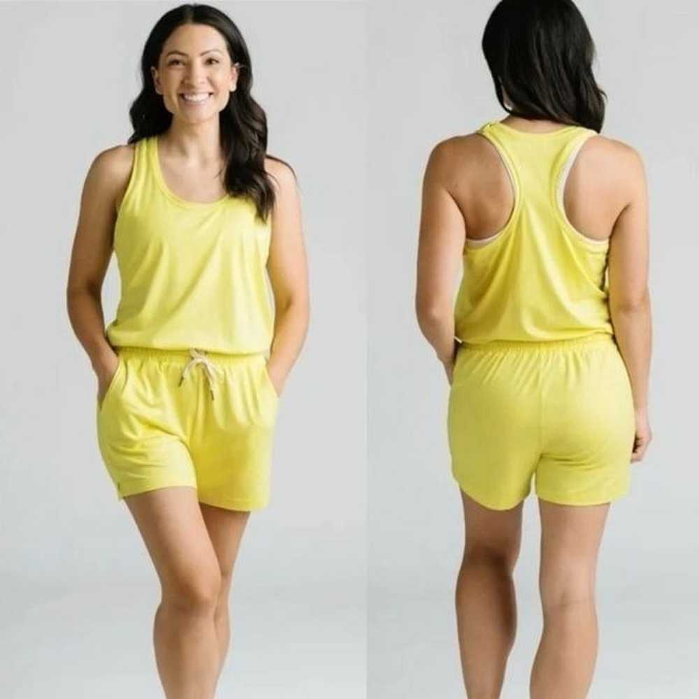 Zyia Active Lemon Laguna Downtime Romper RC Neon … - image 1