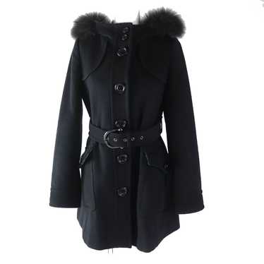 BURBERRY★素敵！NAVY HARLINGTON HOODED COAT W/ WARMER Burberry Check Hooded Puffer Long Down Jacket Navy Men's - US