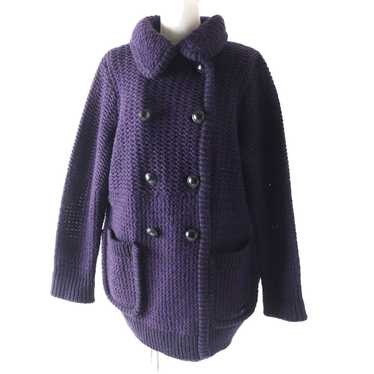 BURBERRY LONDON cardigan B2N28-643-36 wool Purple… - image 1