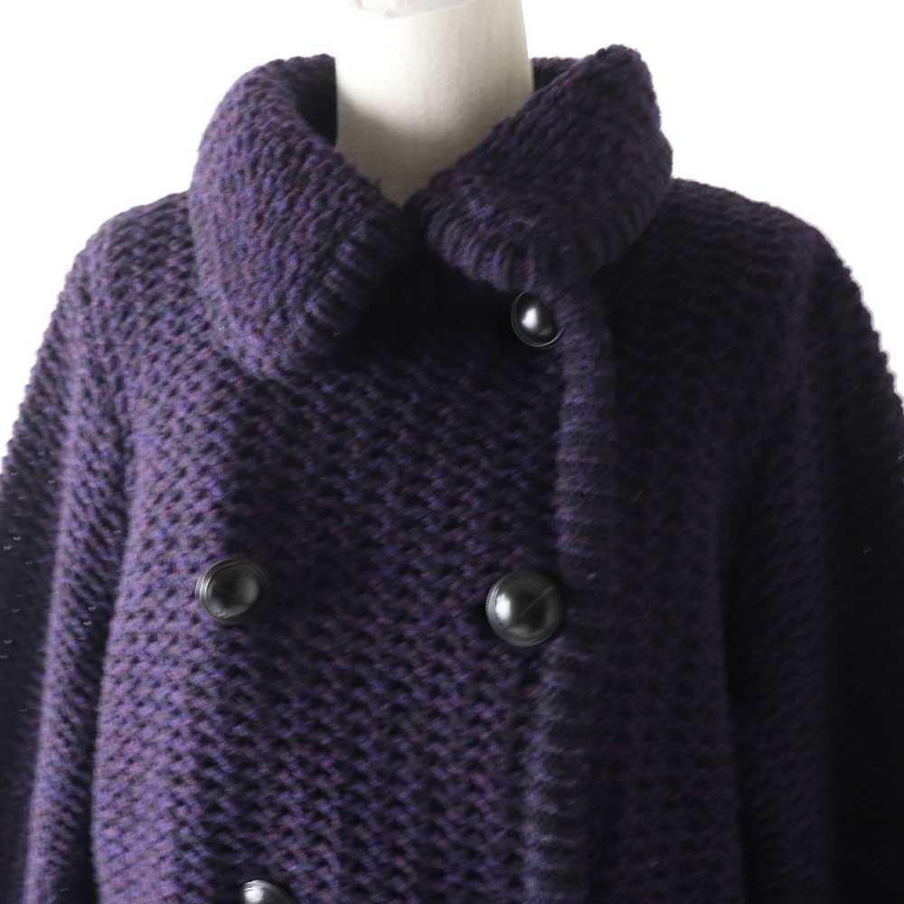 BURBERRY LONDON cardigan B2N28-643-36 wool Purple… - image 2