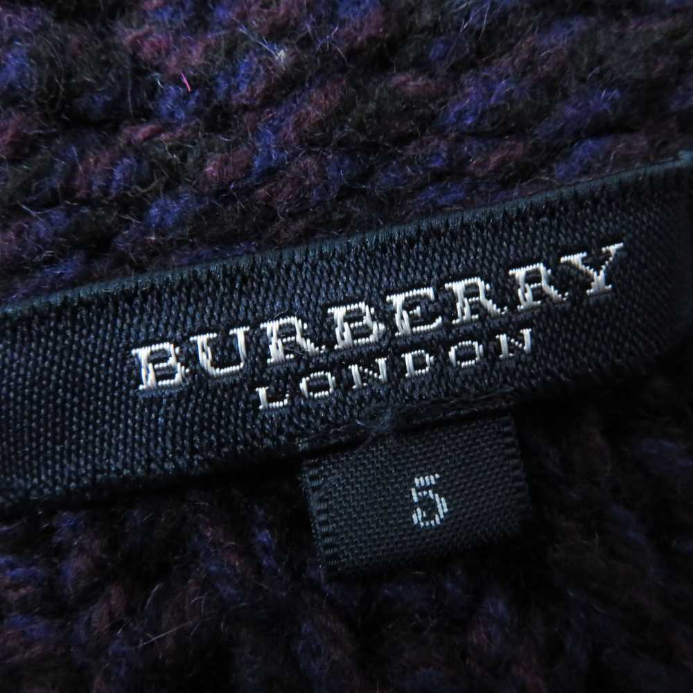 BURBERRY LONDON cardigan B2N28-643-36 wool Purple… - image 8