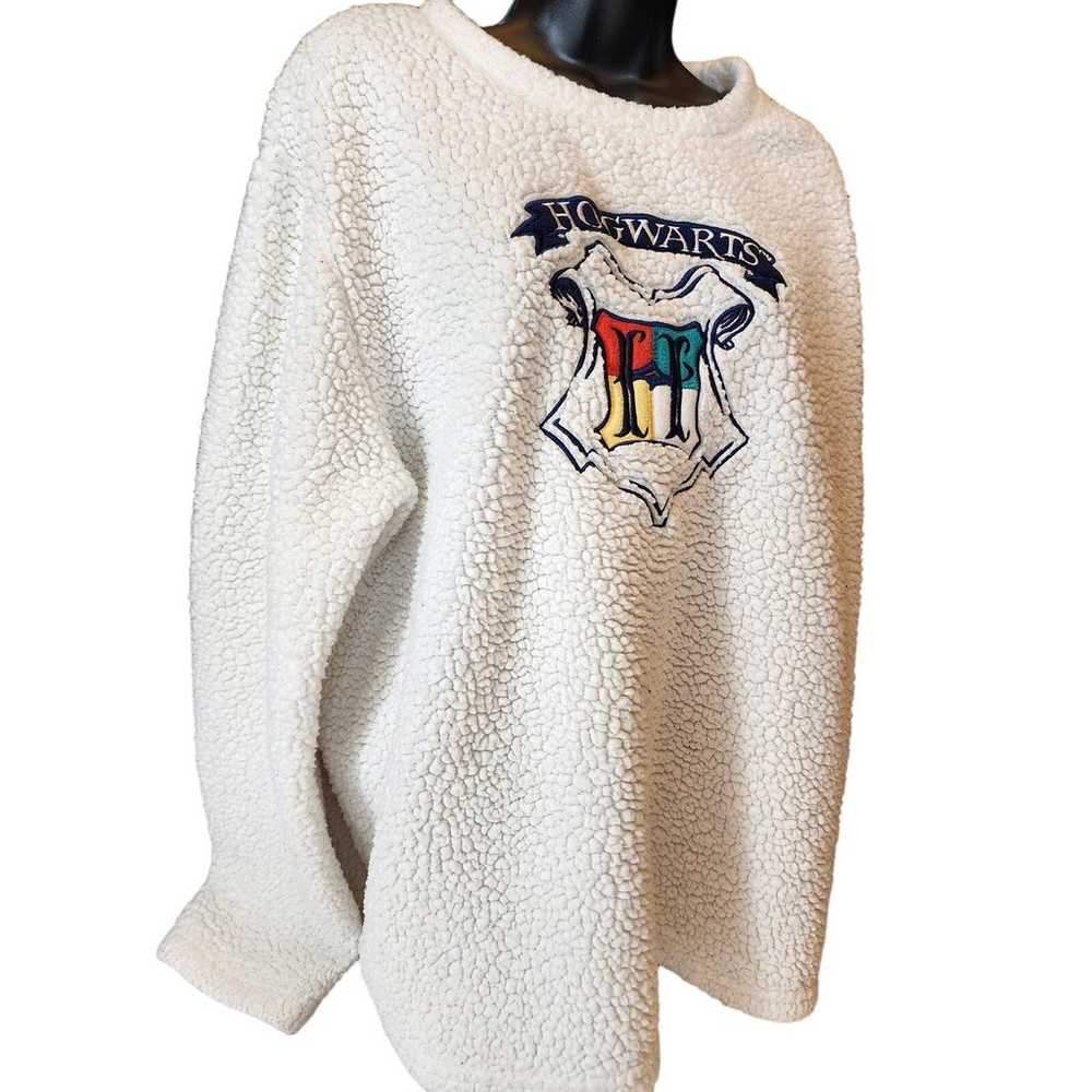 Harry Potter Hogwarts Sleepwear Womens XL White F… - image 1