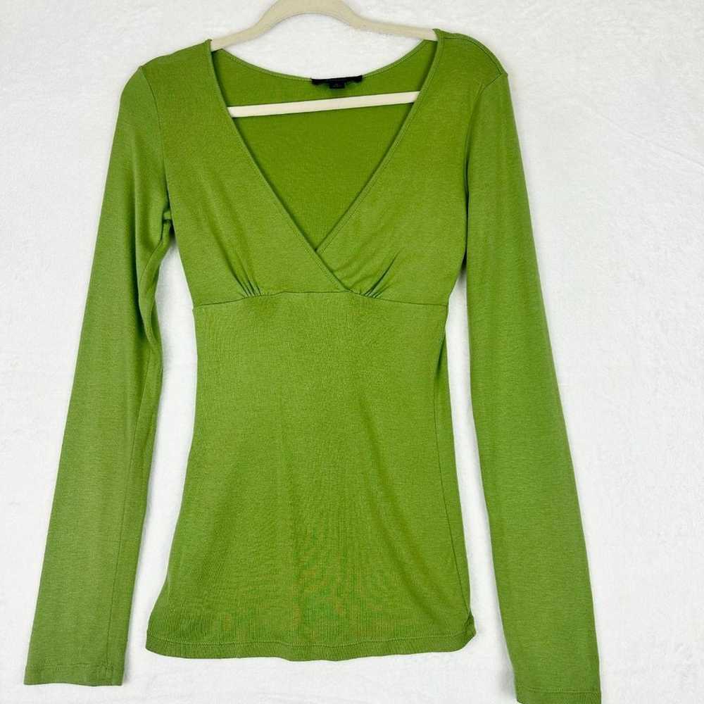 Vintage Express Babydoll Top Size Medium Brat Gre… - image 1