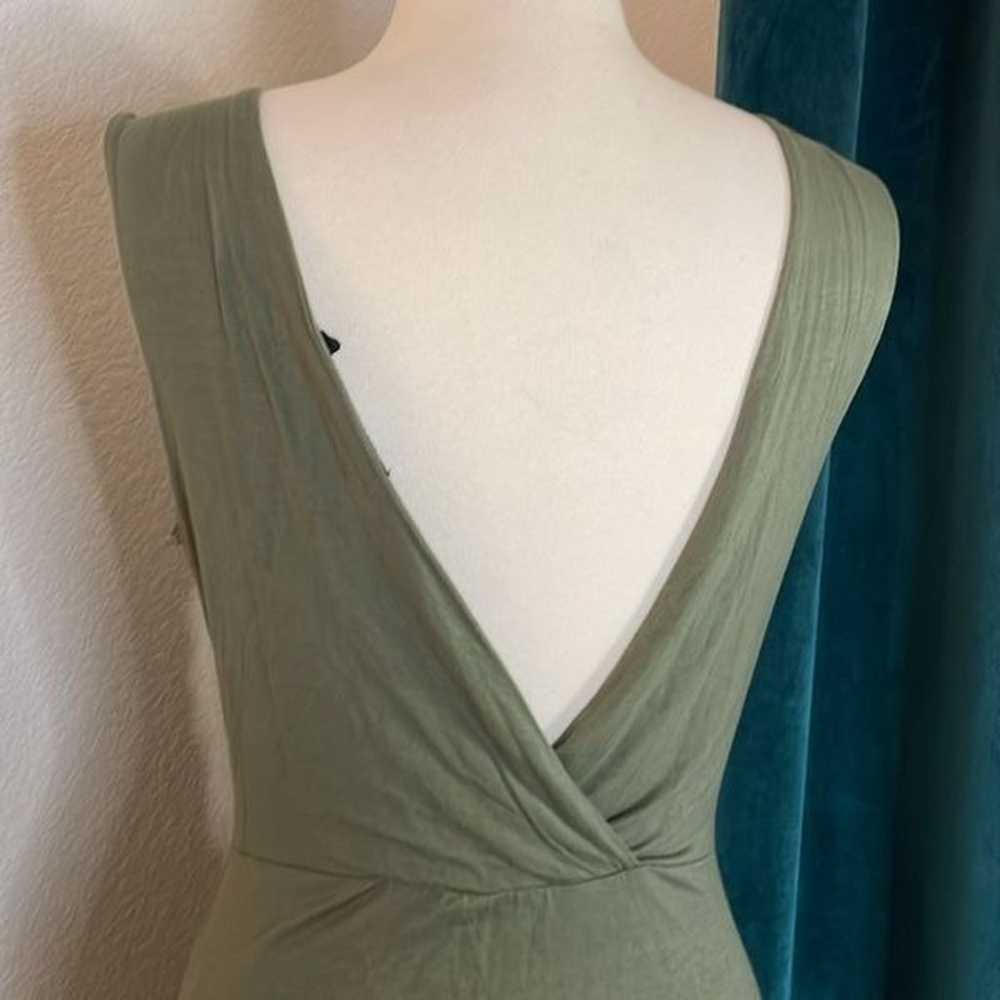 Lulus Partington Cove Olive Green High-Low Wrap D… - image 9