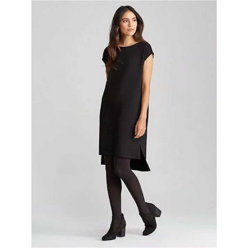 Eileen Fisher Black Viscose Jersey Bateau Boat Ne… - image 3