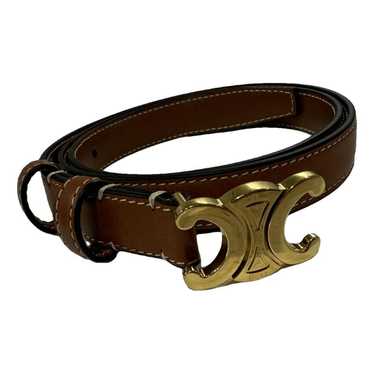 Celine Triomphe leather belt