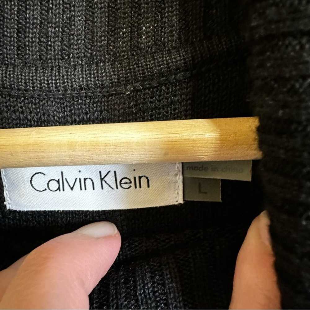 Calvin Klein women’s wool blend sweater dress lar… - image 4