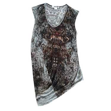 High quality Helmut Lang Top white and snake skin tank size P