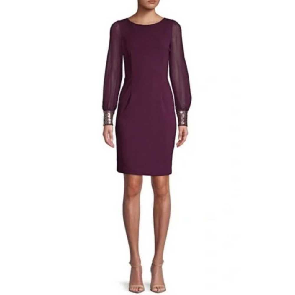 Calvin Klein Embellished Illusion Long Sleeve Shi… - image 2