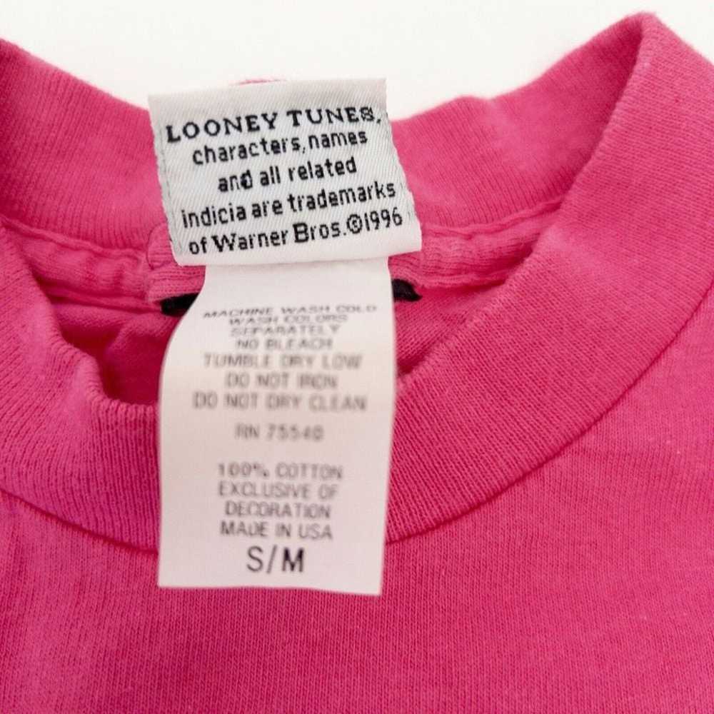 Vintage 1996 Looney Tunes Tweety Love Pink T-Shir… - image 5