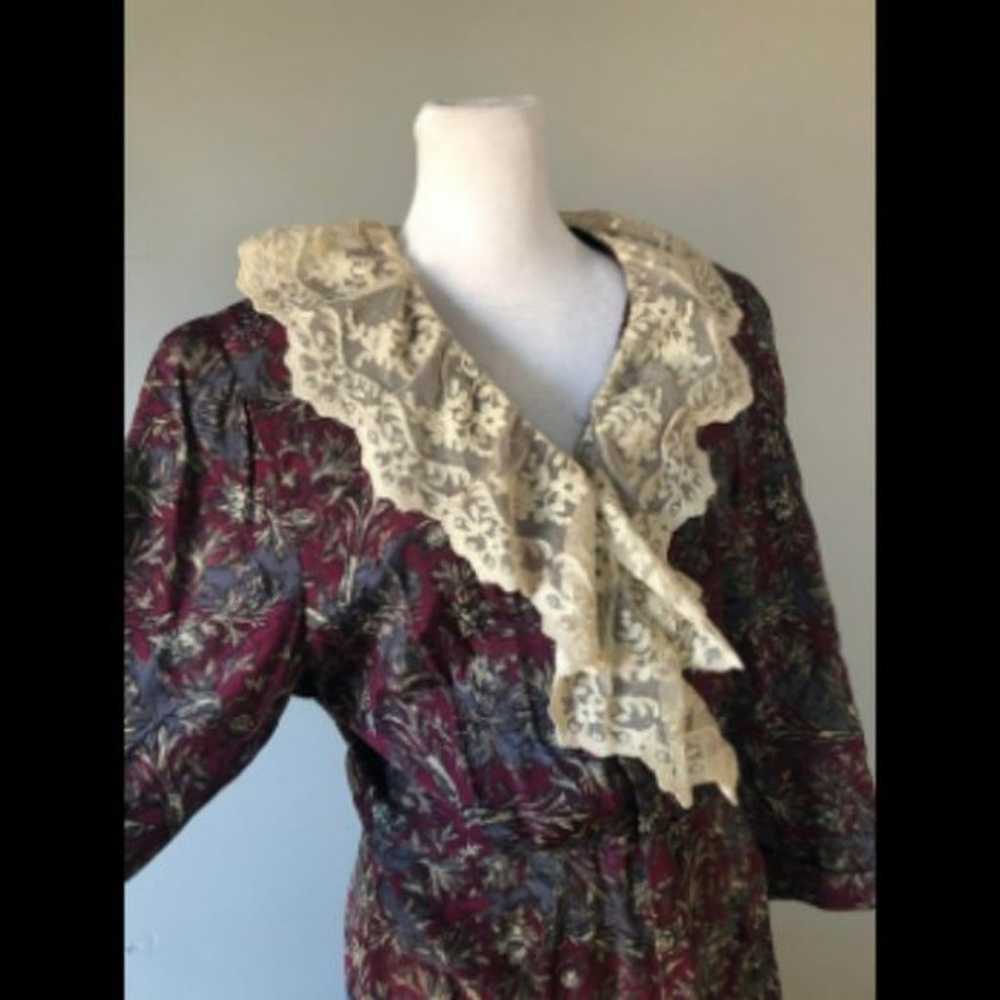 Vintage 80s Westminster Lace Cottagecore Dress - image 3