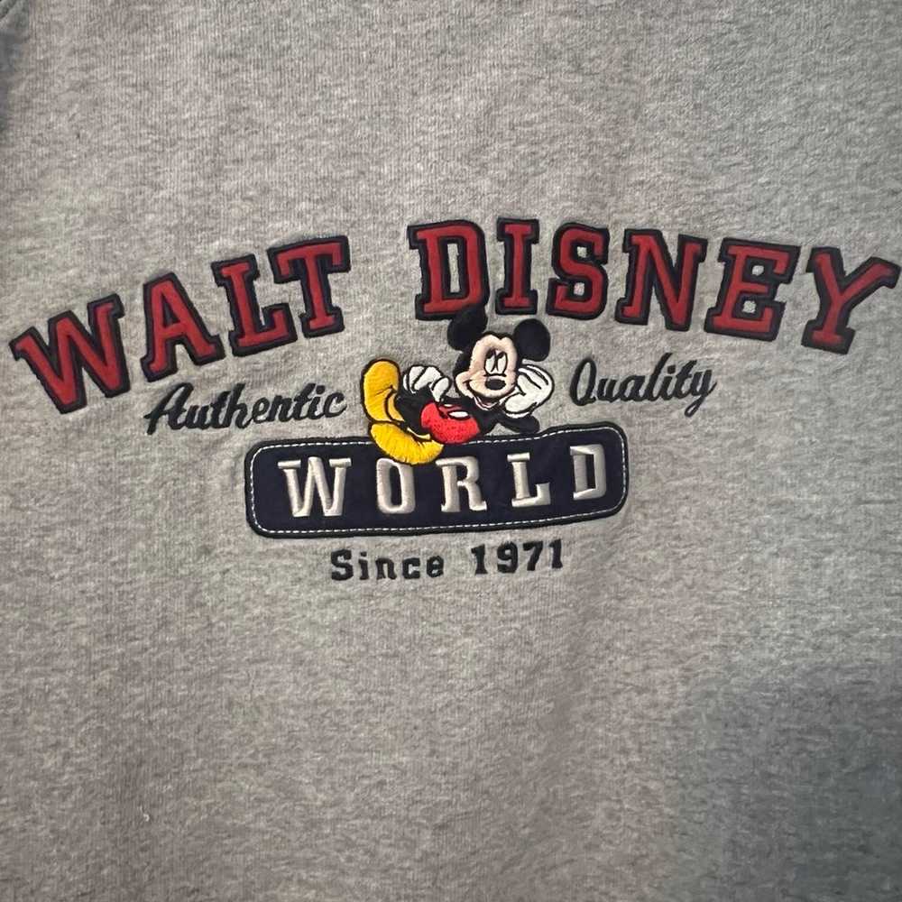 Vintage Walt Disney World | 100% Cotton Grey/Navy… - image 3