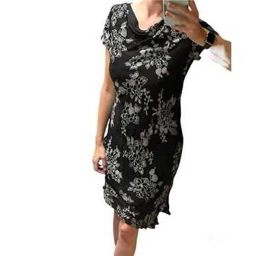 Donna Ricco Black & White Floral Dress