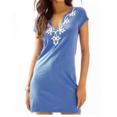 Lilly Pulitzer Brewster Bay Blue Shift Dress Size 