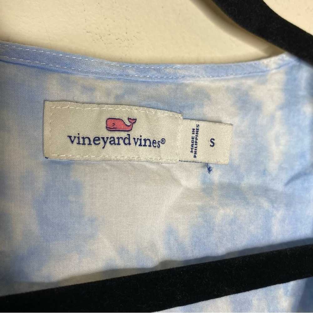 Vineyard Vines Tunic Dress Tie Dyed Blue White Ta… - image 8