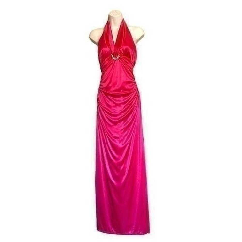 My Michelle Flattering Halter Neck Draped Maxi Go… - image 3