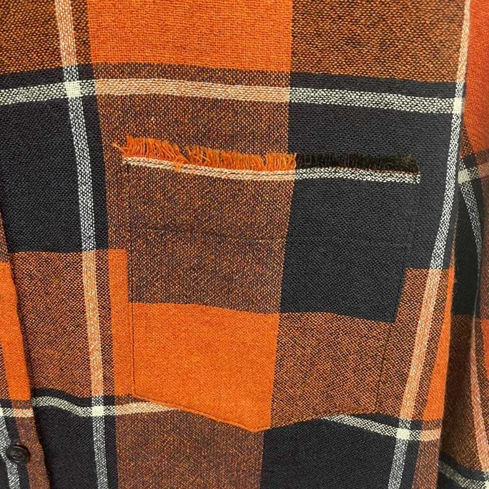 Woolrich John Rich Bros Orange Plaid Lightweight … - image 6