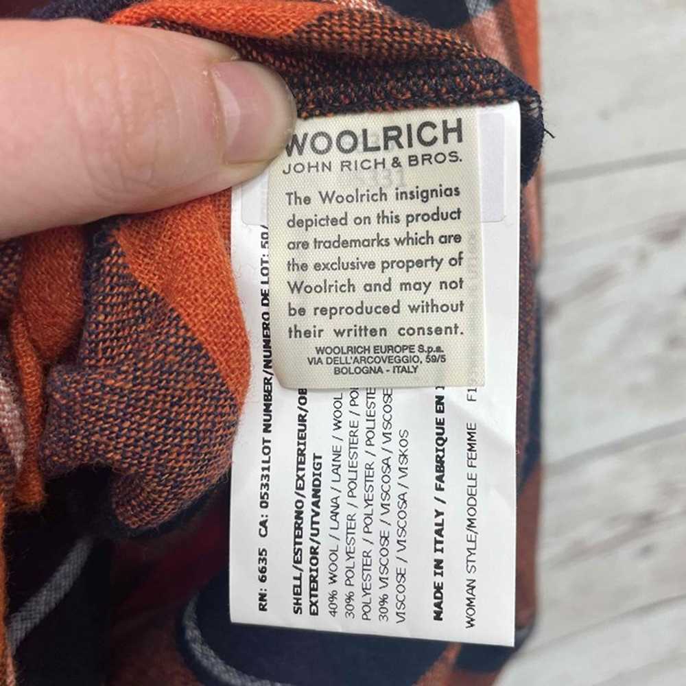 Woolrich John Rich Bros Orange Plaid Lightweight … - image 7