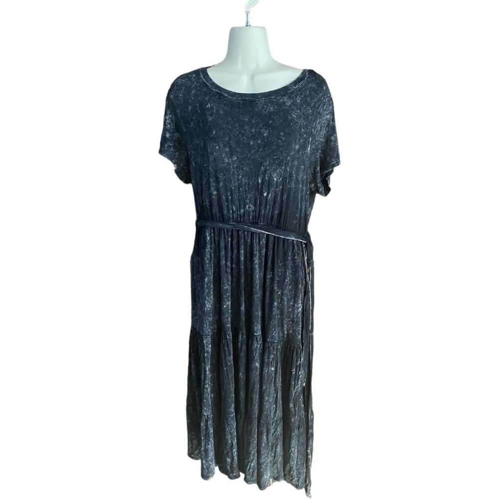 Torrid Size 0 Super Soft Dress Charcoal Gray Acid… - image 3