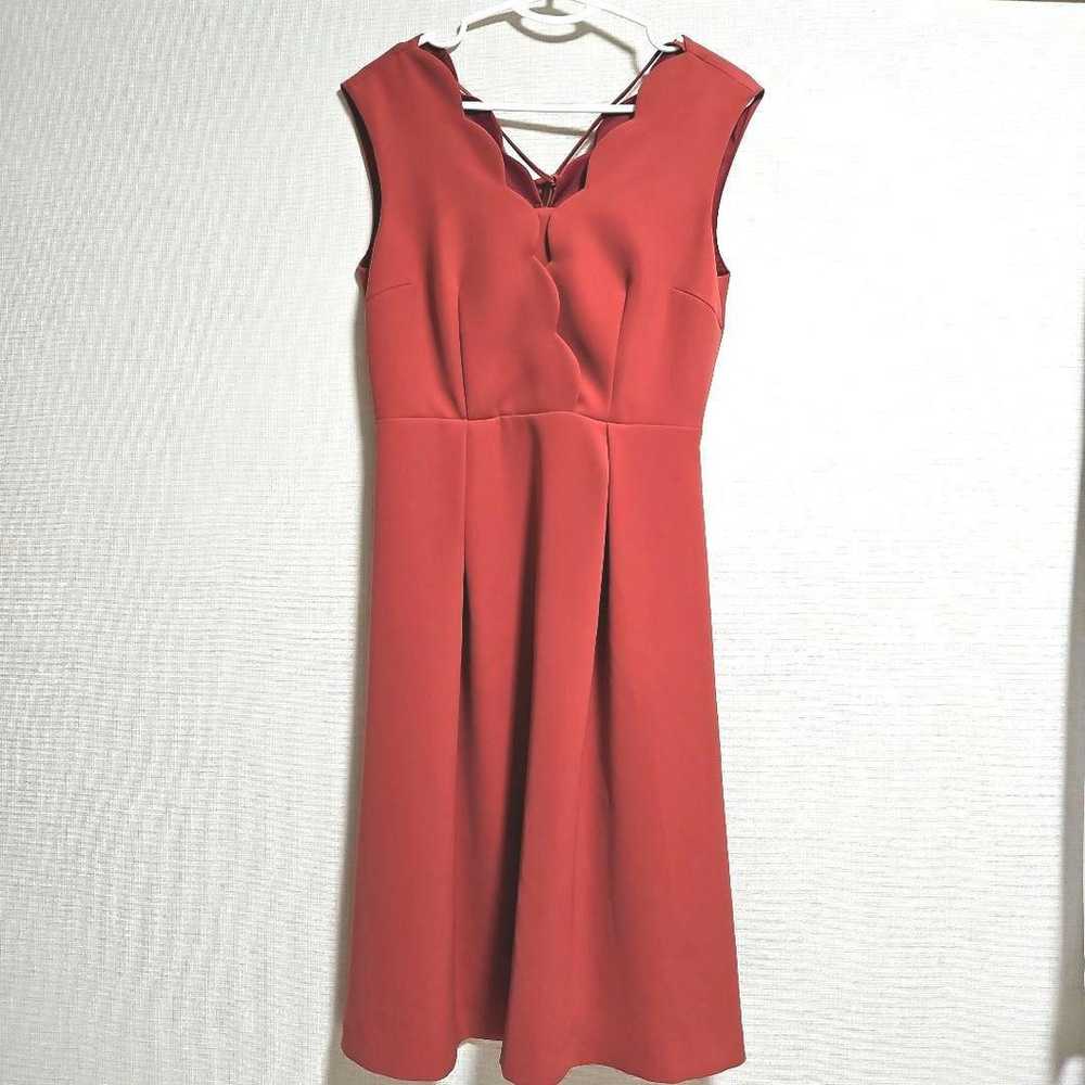 Pink sleeveless knee-length dress size 38 - image 1