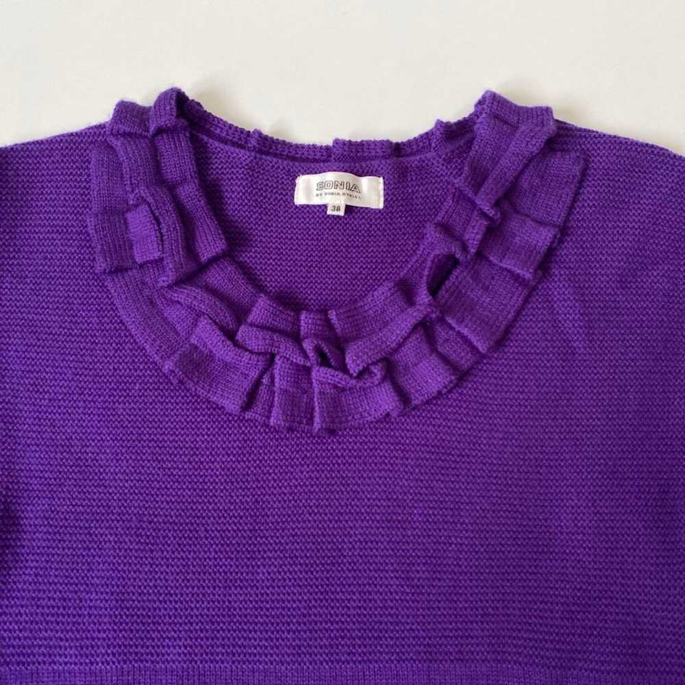 SONIA BY SONIA RYKIEL Purple Short Sleeve Knit Dr… - image 2