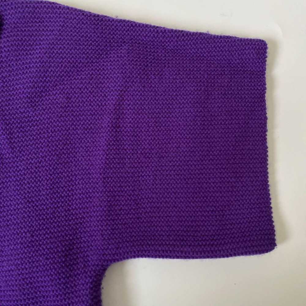 SONIA BY SONIA RYKIEL Purple Short Sleeve Knit Dr… - image 4