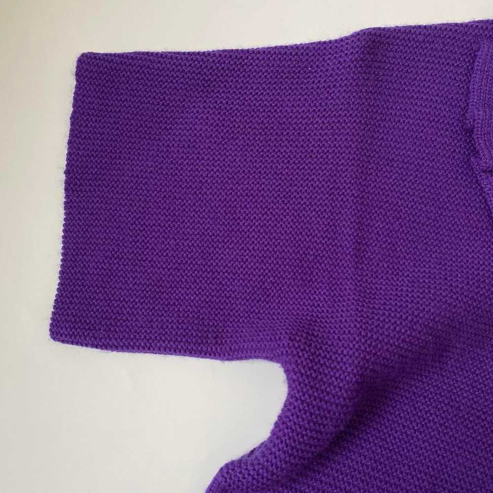 SONIA BY SONIA RYKIEL Purple Short Sleeve Knit Dr… - image 5