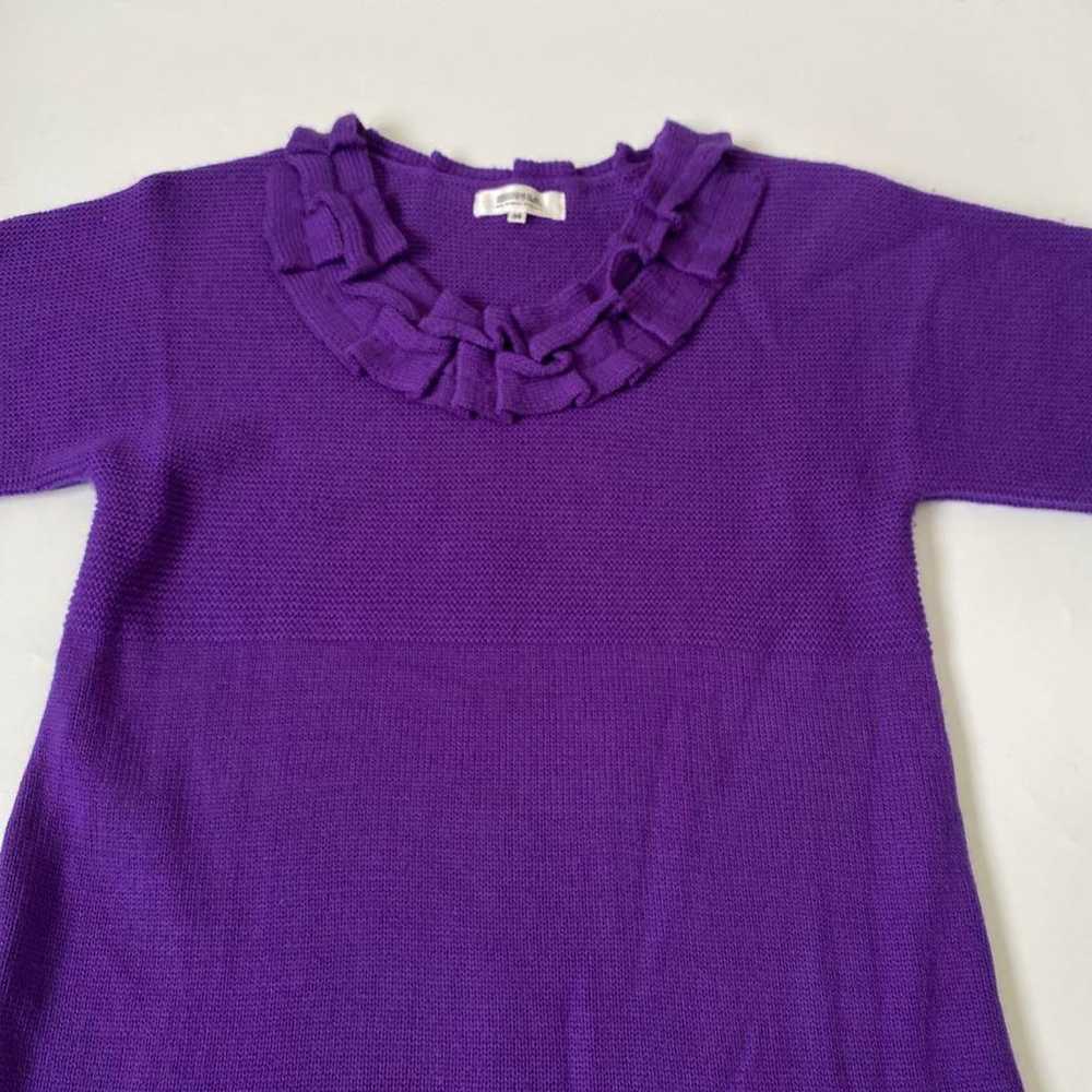 SONIA BY SONIA RYKIEL Purple Short Sleeve Knit Dr… - image 6