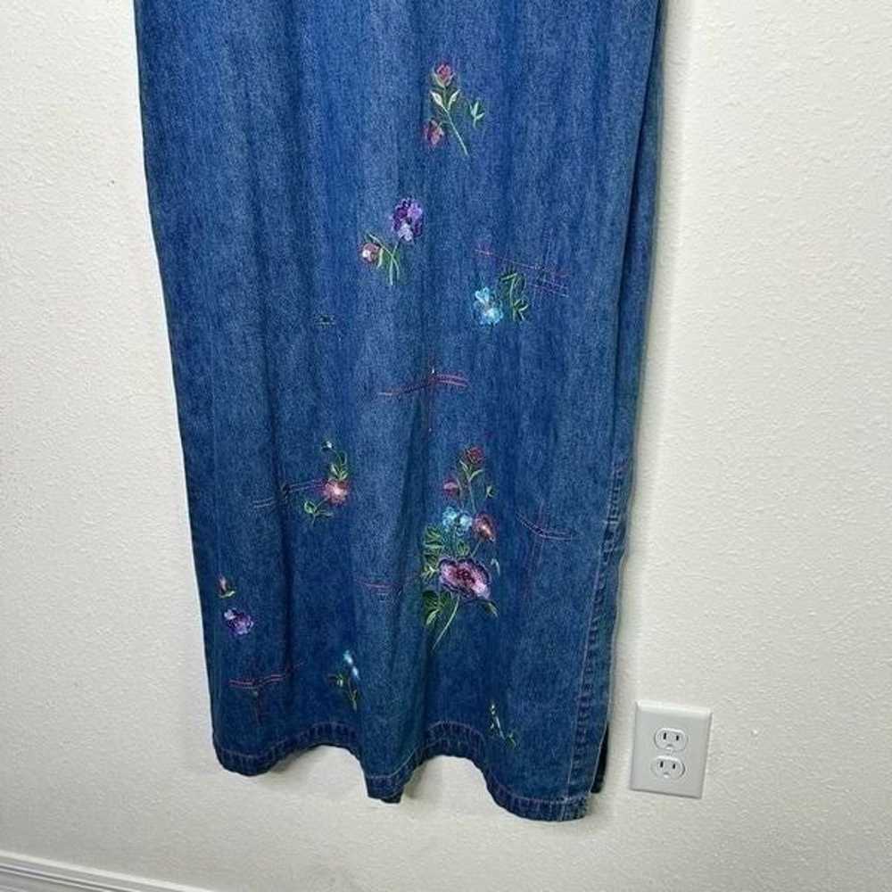 Studio Ease Mature Vintage Modest Denim Sleeveles… - image 3