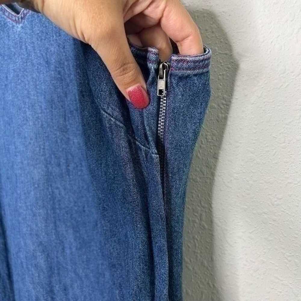 Studio Ease Mature Vintage Modest Denim Sleeveles… - image 6