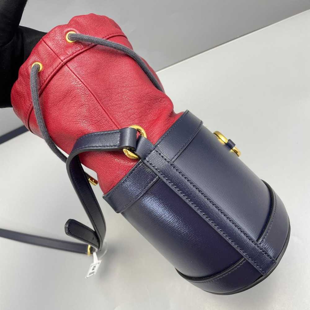 Gucci Horsebit 1955 Bucket leather handbag - image 7