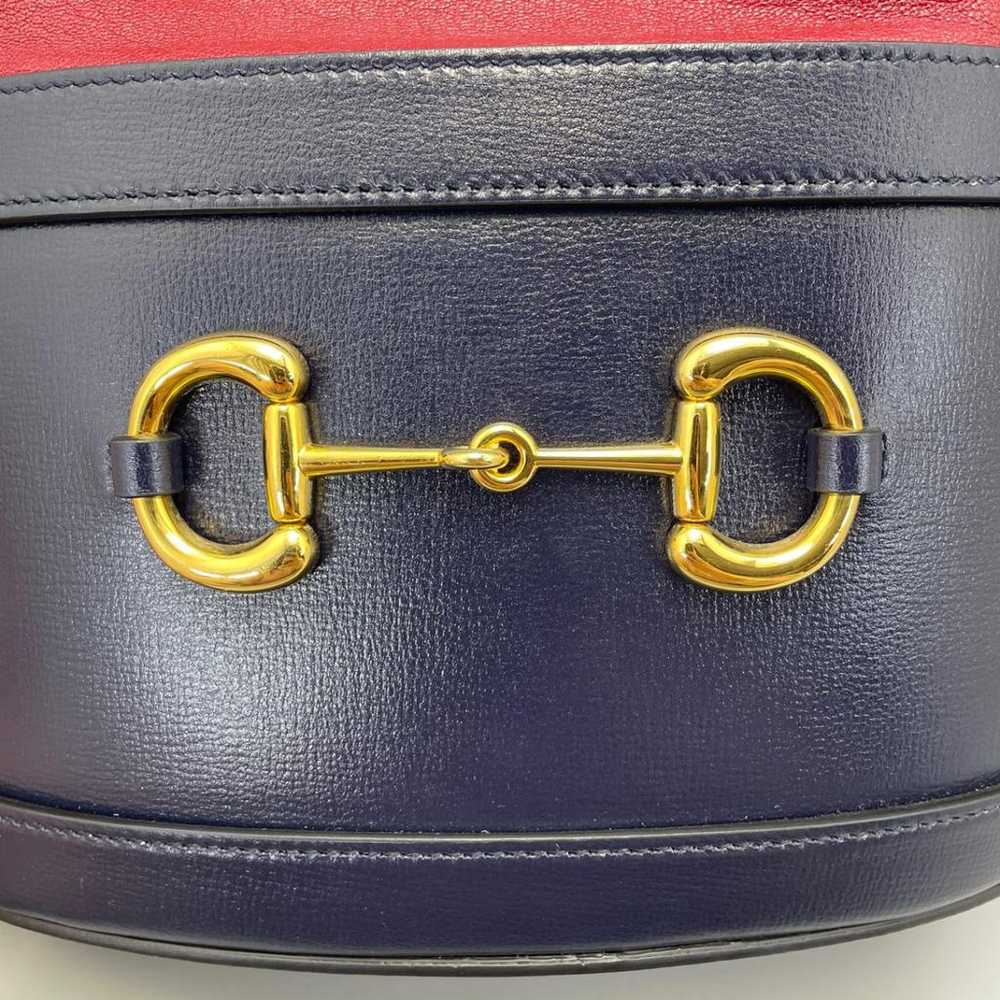 Gucci Horsebit 1955 Bucket leather handbag - image 8